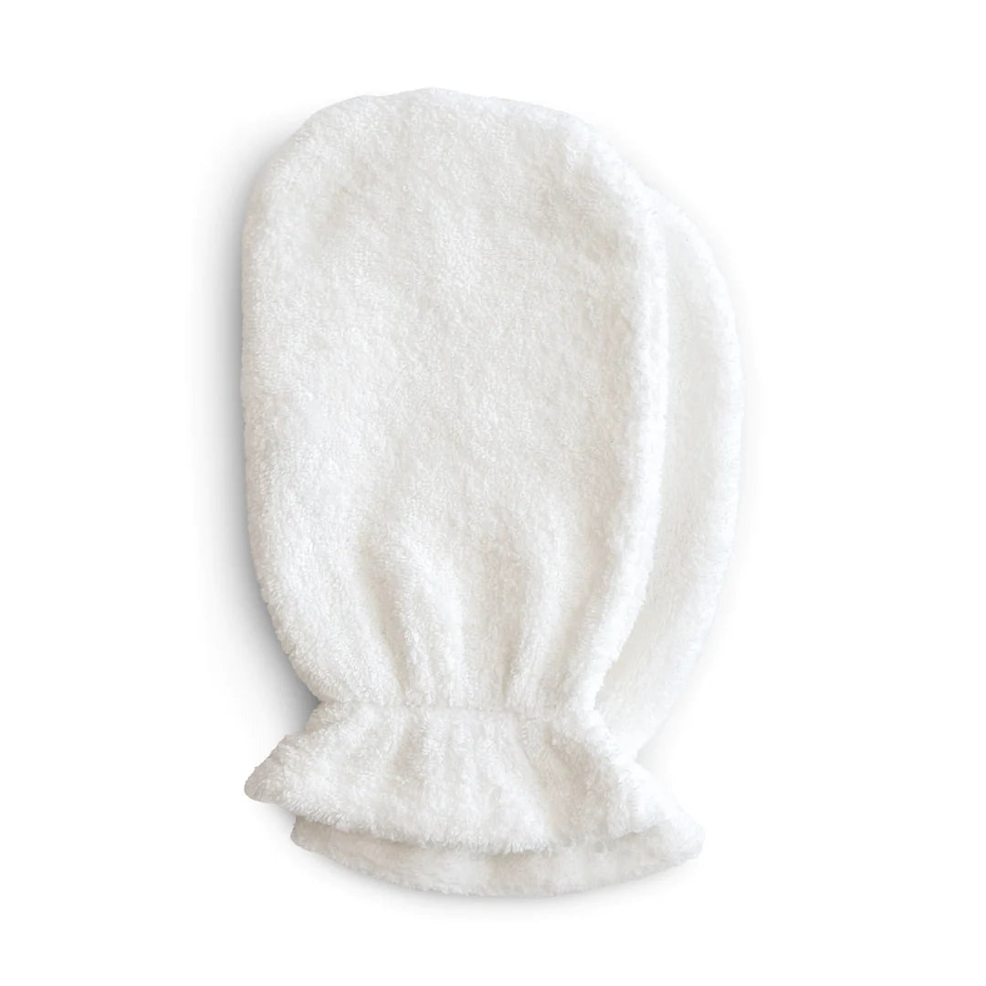 Organic Cotton Bath Mitt 2-Pack and Organic Cotton Baby Hooded Towel