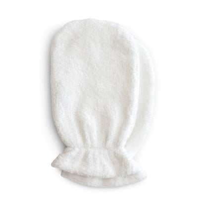 Organic Cotton Bath Mitt 2-Pack and Organic Cotton Baby Hooded Towel