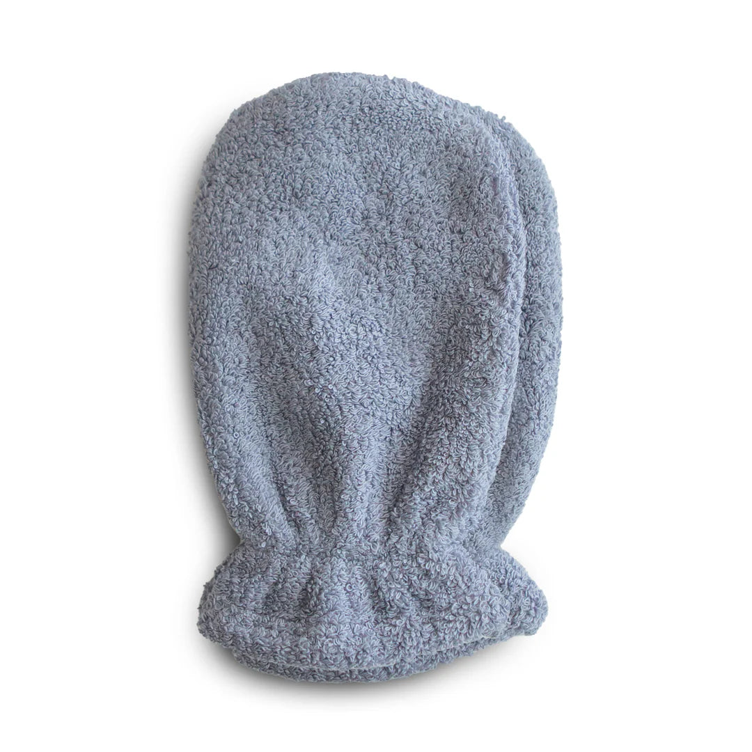 Organic Cotton Bath Mitt 2-Pack and Organic Cotton Baby Hooded Towel