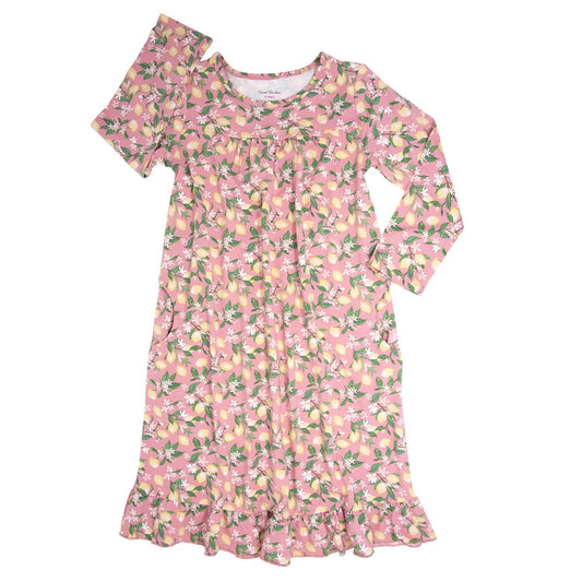 Boho Dress- Lemons Pink