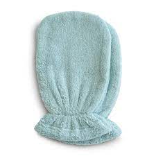 Organic Cotton Bath Mitt 2-Pack and Organic Cotton Baby Hooded Towel