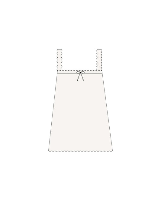 CROCHET TANK MINI DRESS | IVORY