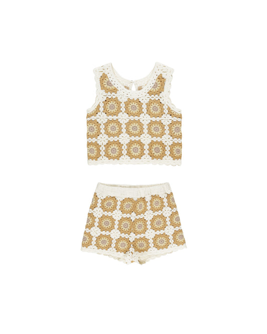 CROCHET TANK SET || MARIGOLD DAISY