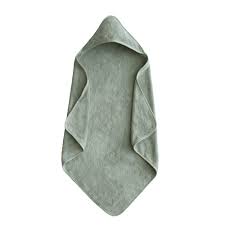 Organic Cotton Bath Mitt 2-Pack and Organic Cotton Baby Hooded Towel