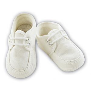 Christening shoe diamond stitch